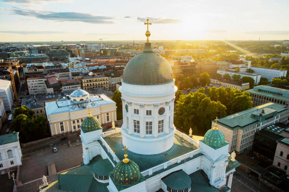 Helsinki from above-copyright Lauri Rotko-Helsinki Marketing