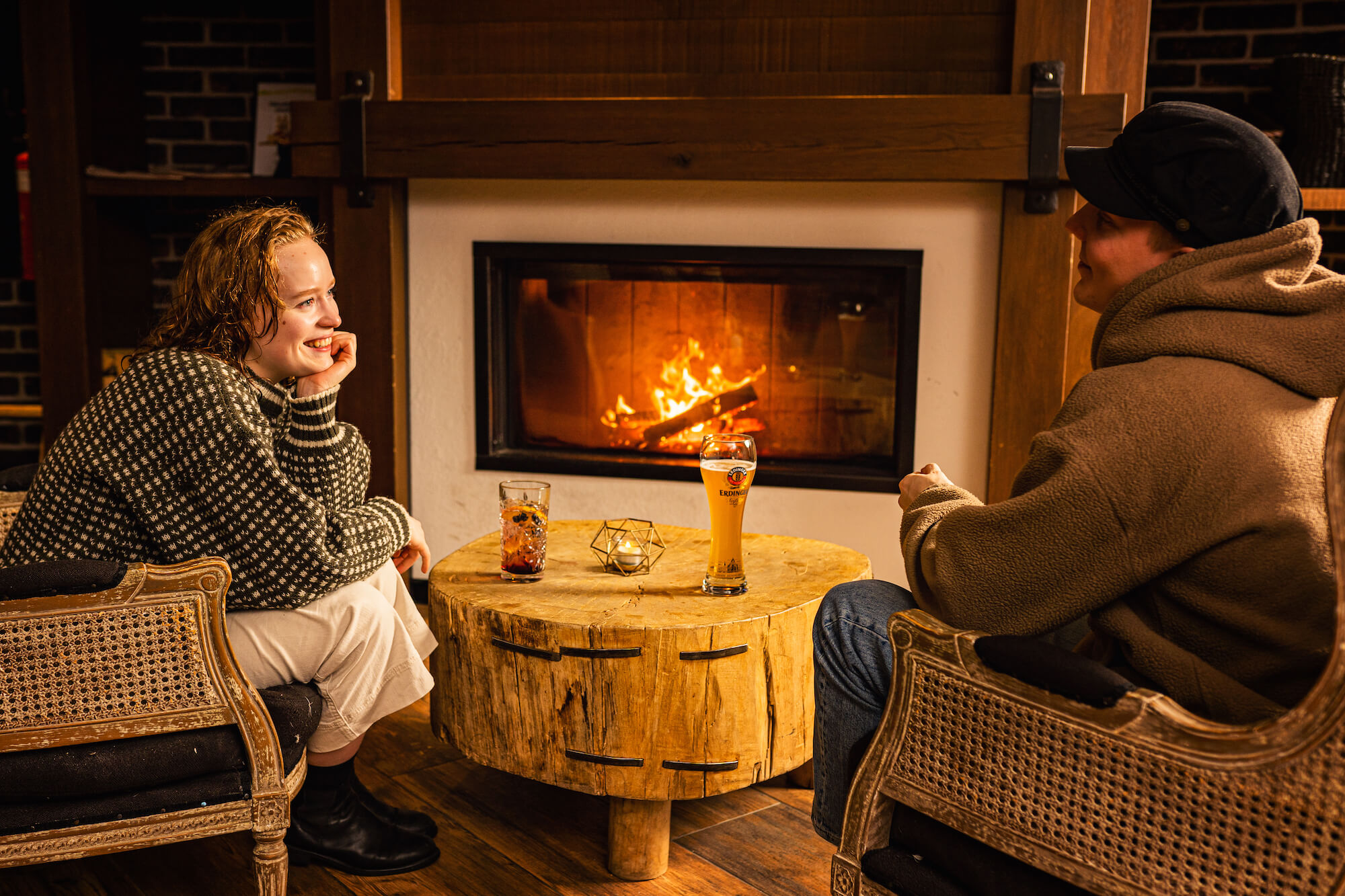 Break Sokos Hotel Bomba Receptions fireplace