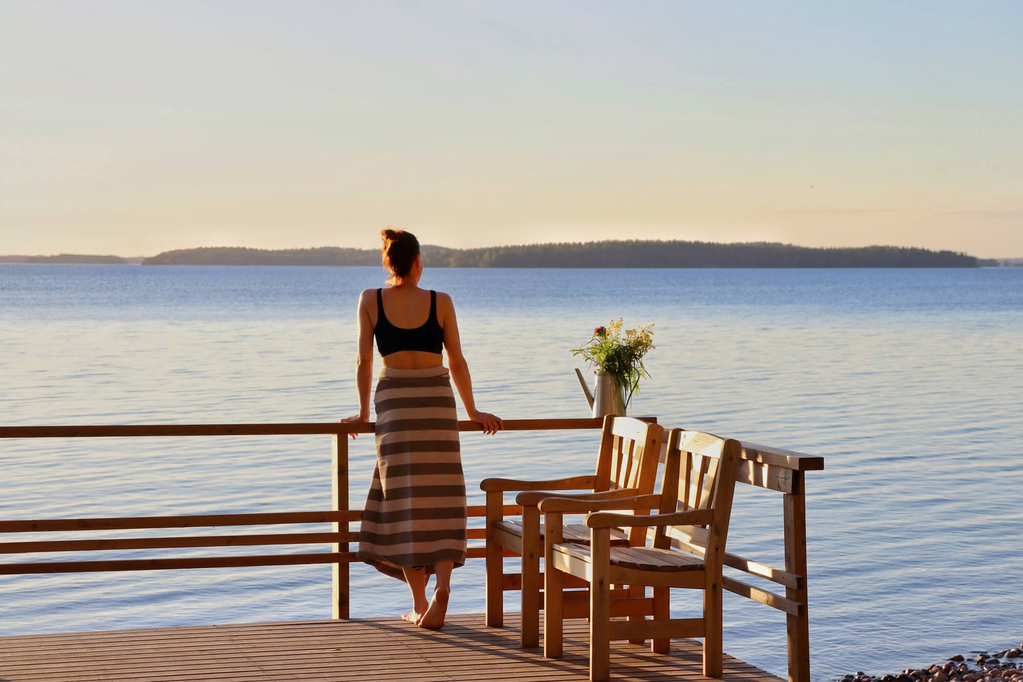 Spend peaceful moments in a lakeside cottage on the shore of Lake Saimaa © GoSaimaa