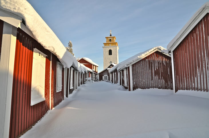 Schweden Luleå Gammelstad Winter Graeme Richardson