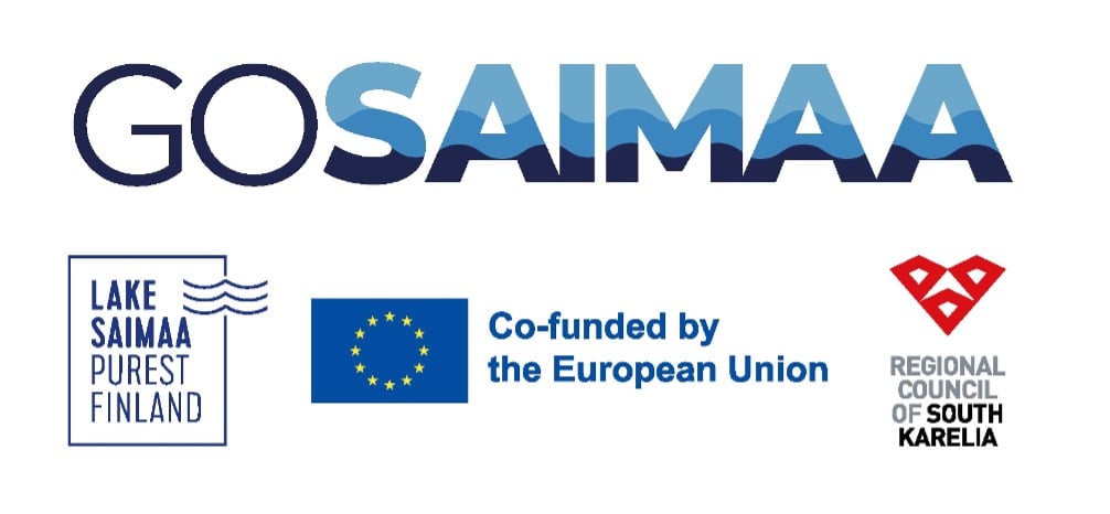 Logos_goSaimaa_lakeSaimaaPurestFinland_EU_Regional Council South Karelia 2024