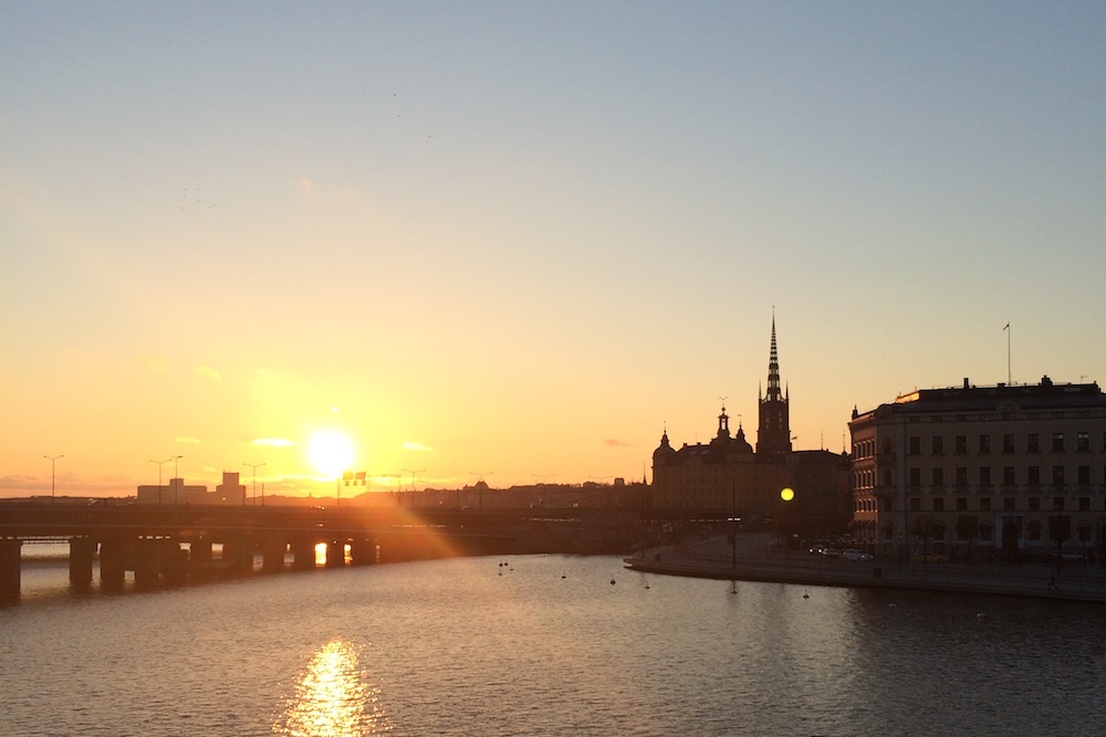 Sonnenuntergang Stockholm