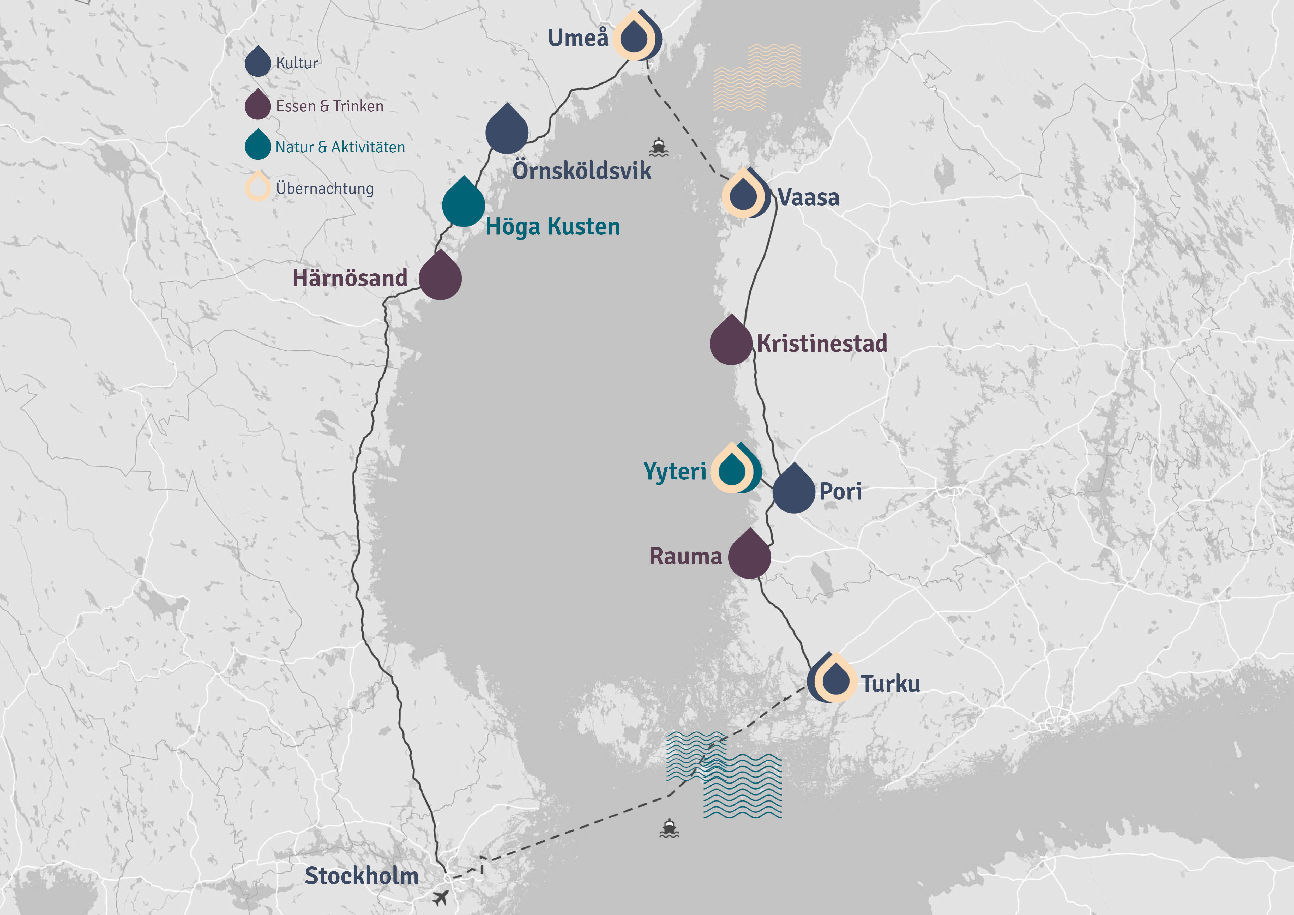 Rundtrip Finnland und Höga Kusten