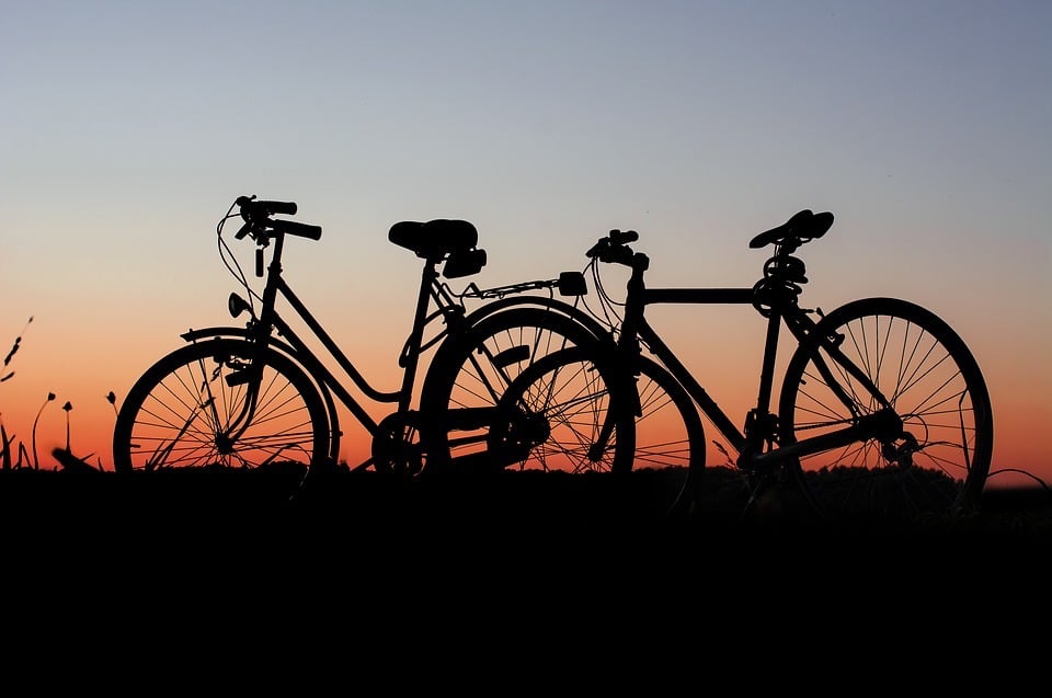 Luomajärven Hevoskievari Rundreise Fahrrad Sonnenuntergang