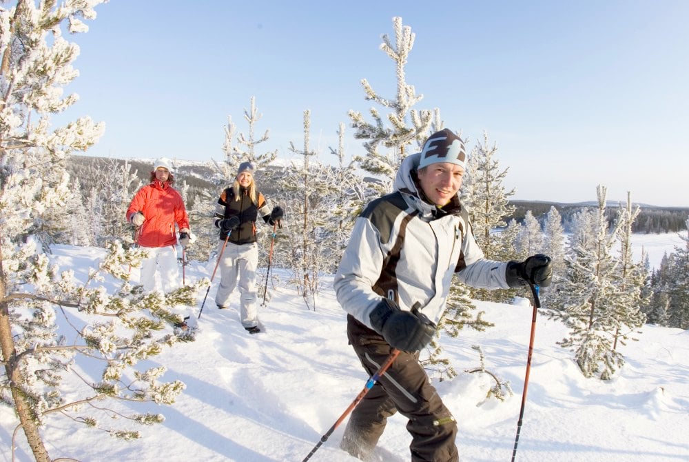 Schneeschuhwandern in Levi, Finnisch Lappland