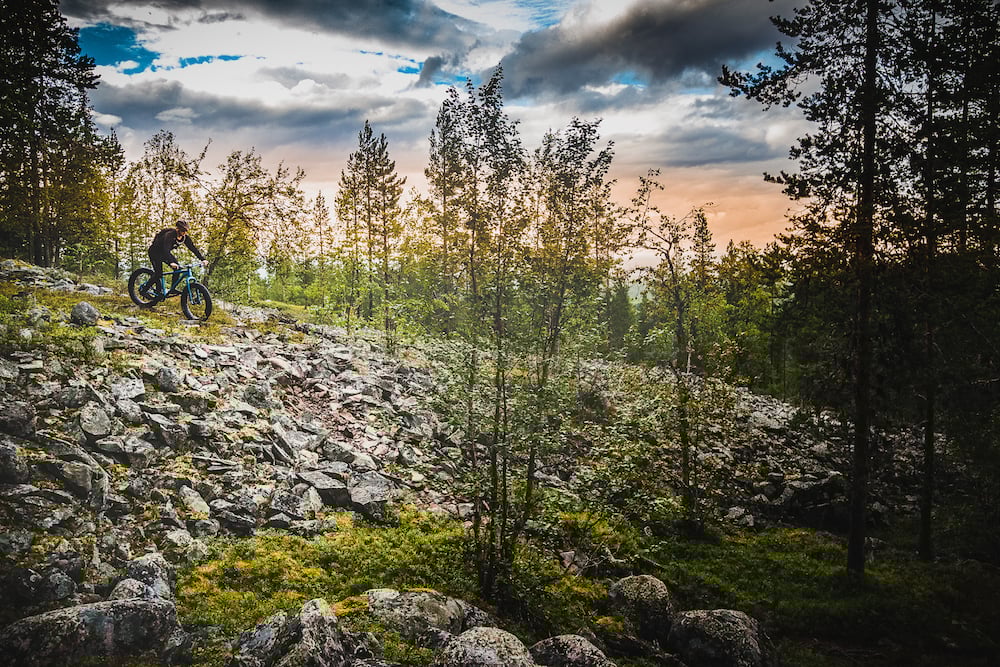 Downhillbiking in Levi