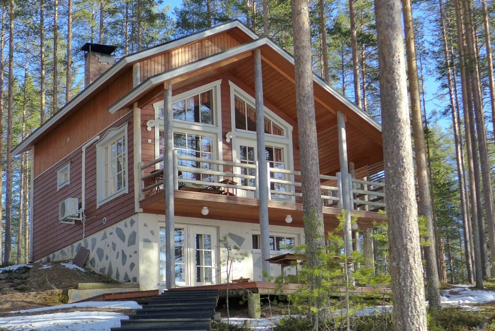 Ferienhaus am Kirvesjärvi See