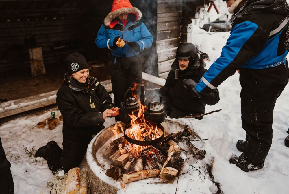 Norrsken Lodge-Kaffeepause