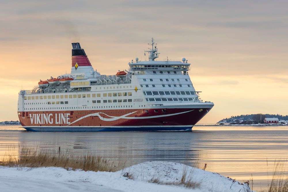 M/S Amorella im Winter