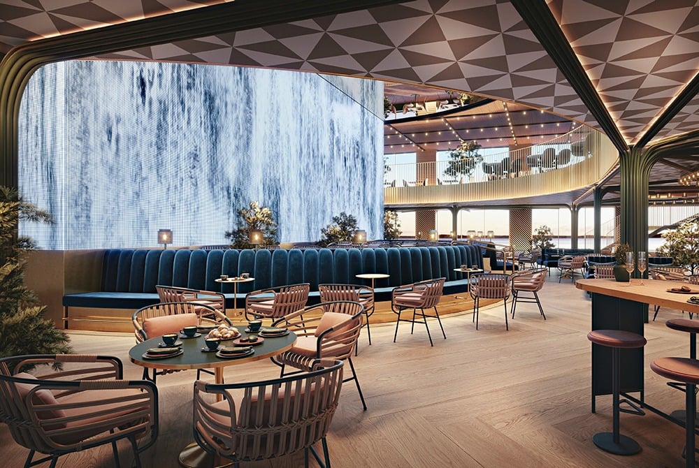 Innendesign der neuen Viking Line Fähre von Koncept Stockholm