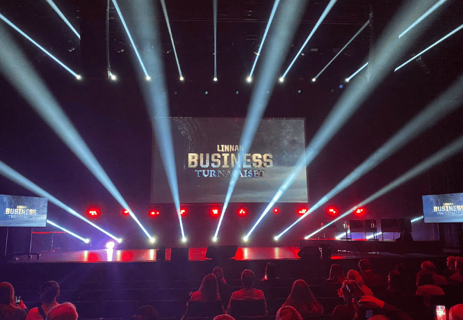 Linnan Business Turnajaisten finaali vuonna 2023. 