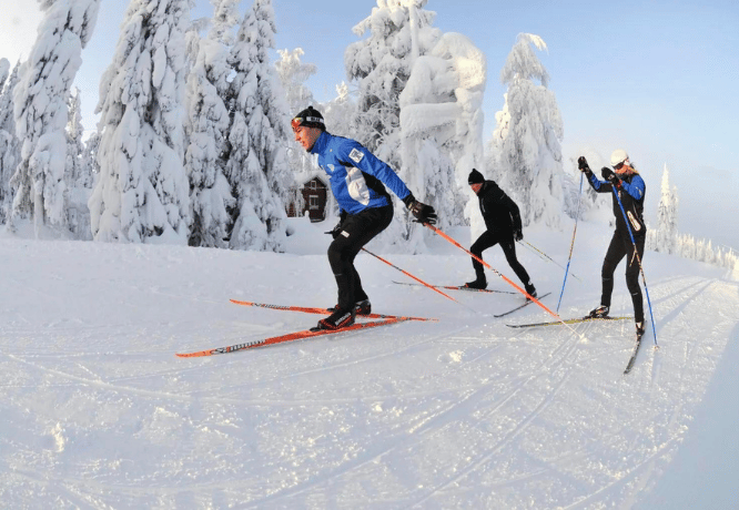 Vuokatin Hiihtokoulun runsaasta kurssitarjonnasta voit nauttia koko perheen voimin.