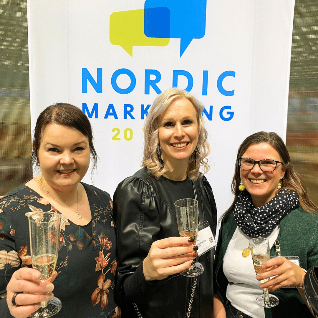 NordicMarketing asiakkaita kilistelemässä. 