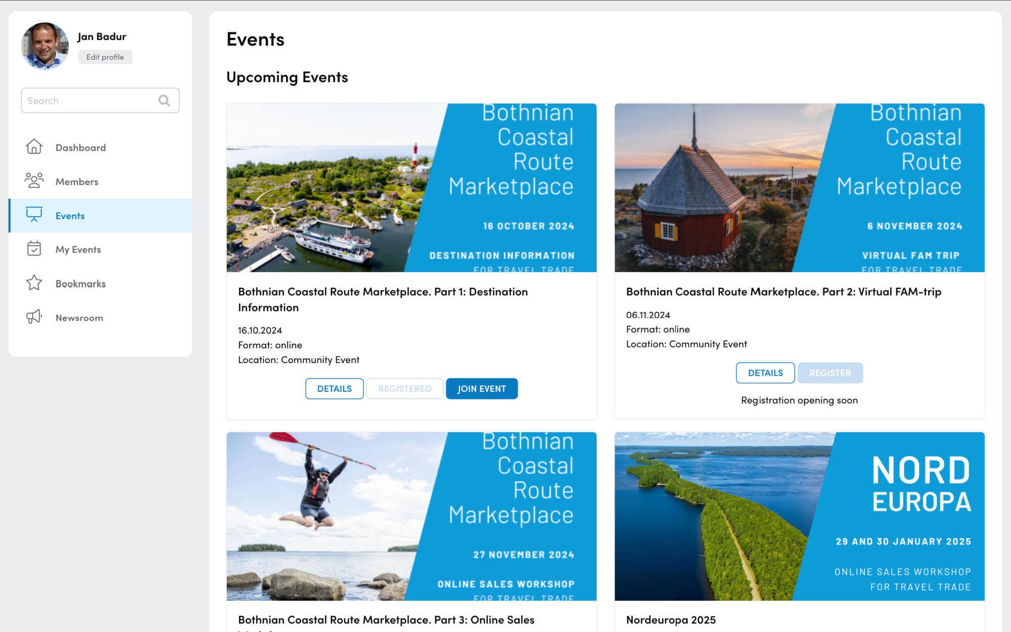 Nordic-Community-Dashbaord-Event
