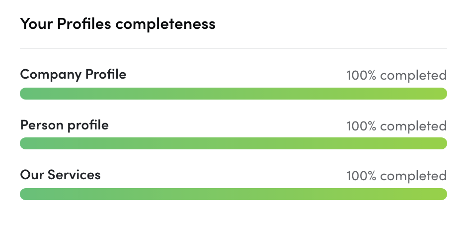 NORDEUROPA Supplier Profile Completeness