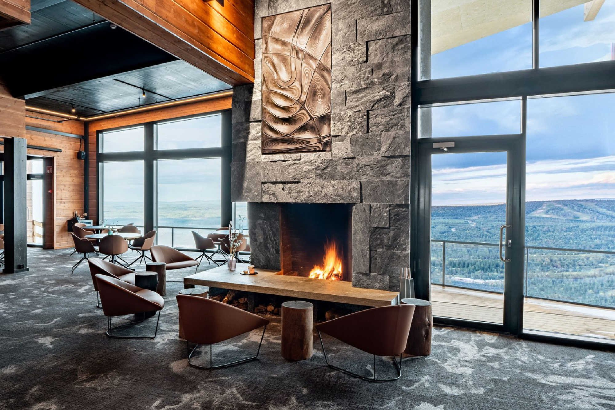 Fireplace at Hotel Iso-Syöte