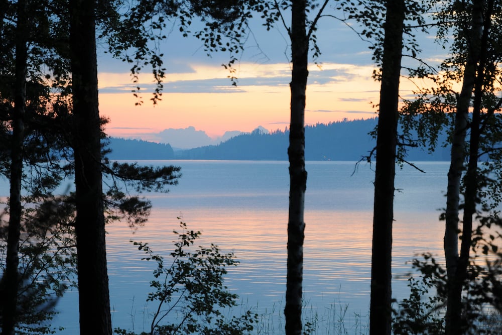 Mitternachtssonne in Finnland