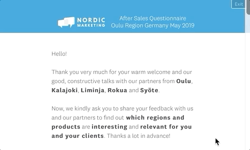 #NordicMeetings-Onboarding-Feedback TOs