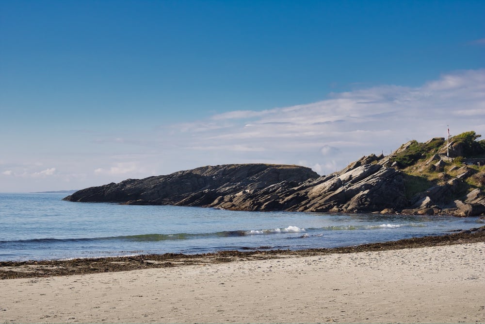 Clean Norwegian beach