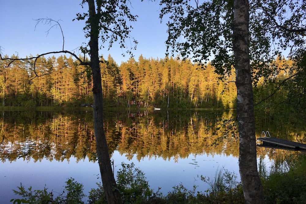 Calmness of a Finnish lake