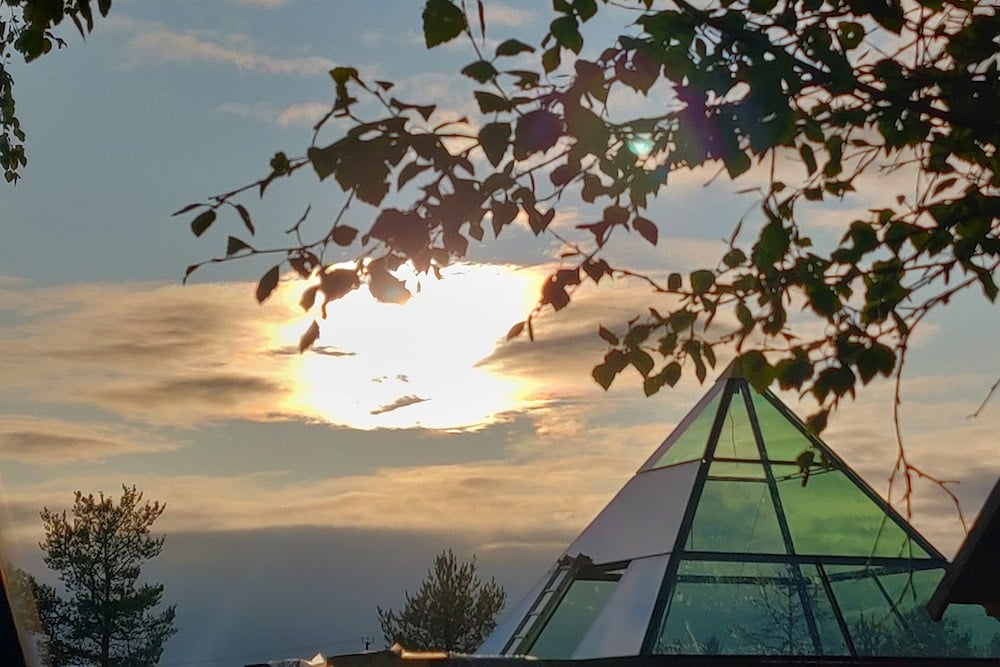 Aurora Pyramiden im Elves Village in Levi