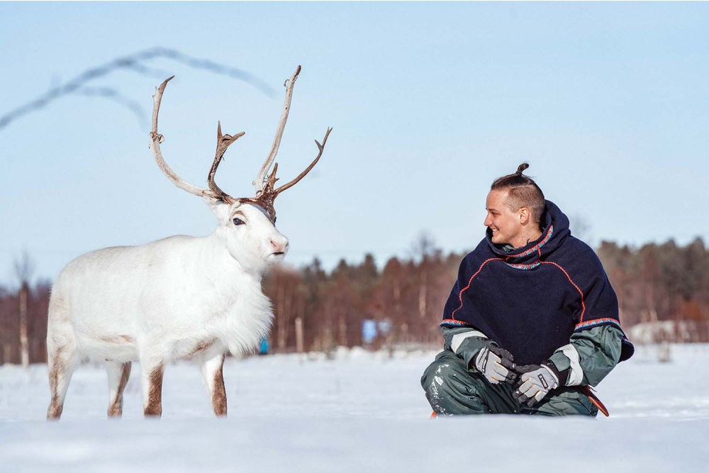 Hullu Poro-Rentier im Elves Village