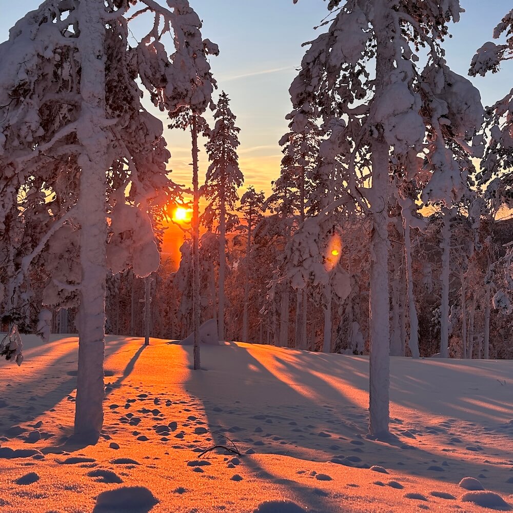 Levi Workation Sonnenuntergang © Pieper Erlebnisreisen _ Britta Pieper