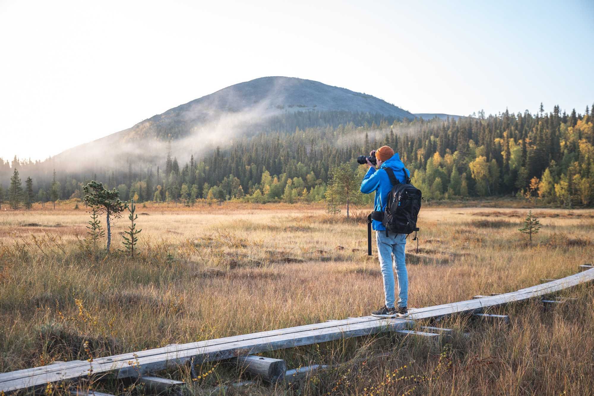 Yllas colours of the fall hiking swamp Hormistonjankka