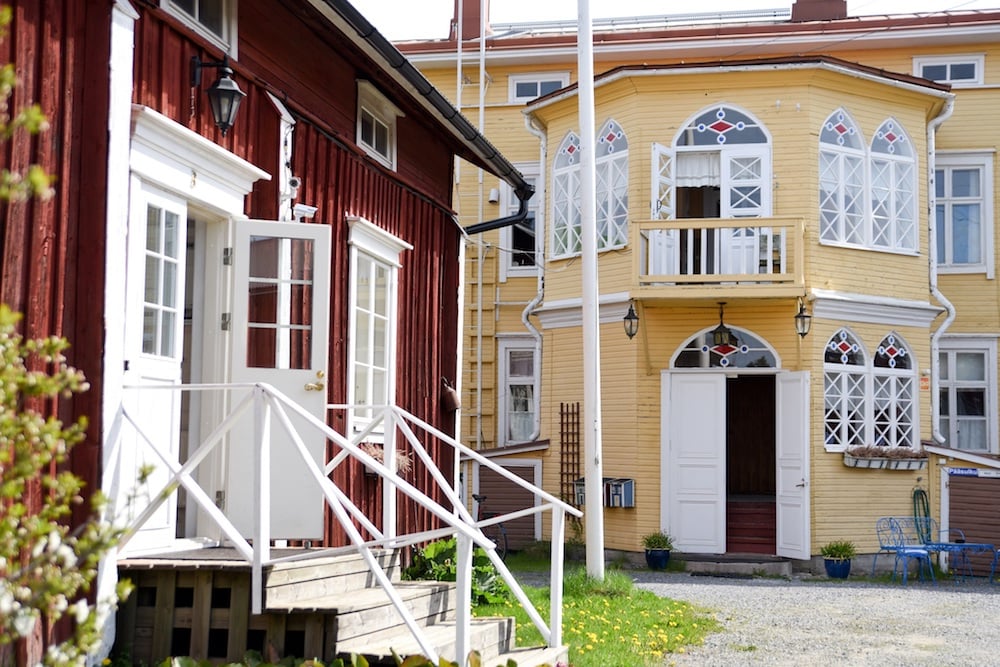 Kristinestad - Hotel Krepelin - Main building and the Bakery