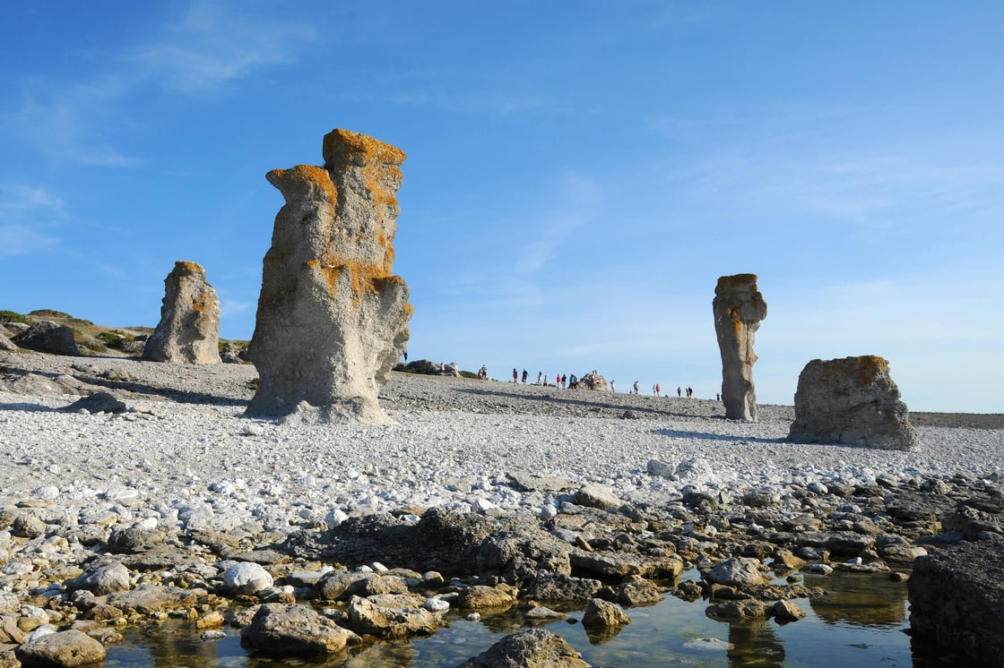 Gotland Fårö raukar