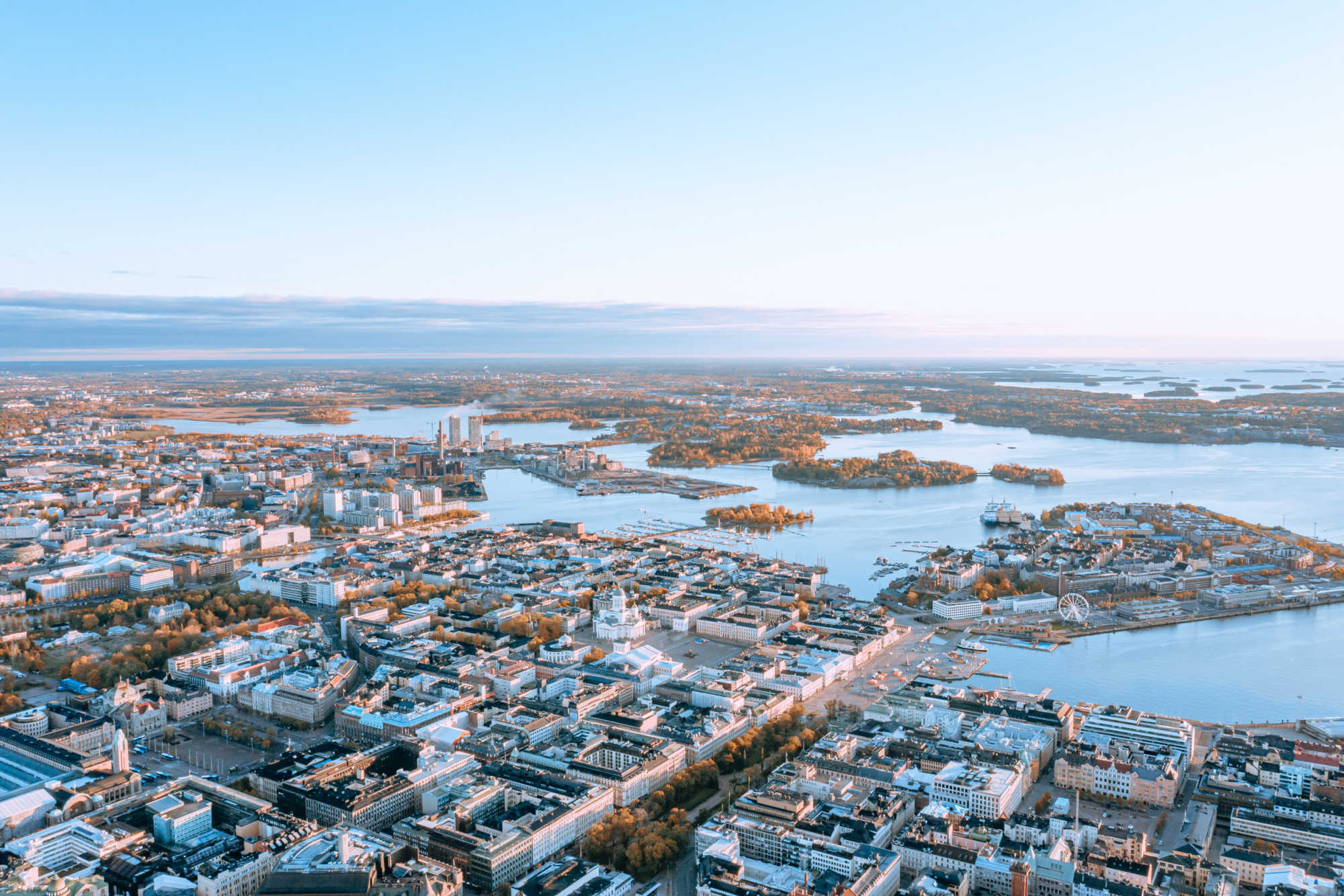 Helsinki areal view