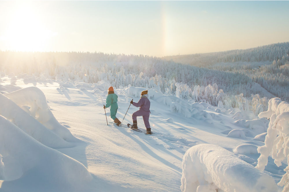 Northern Savo Lakeland-snowshoeing Tahko 2