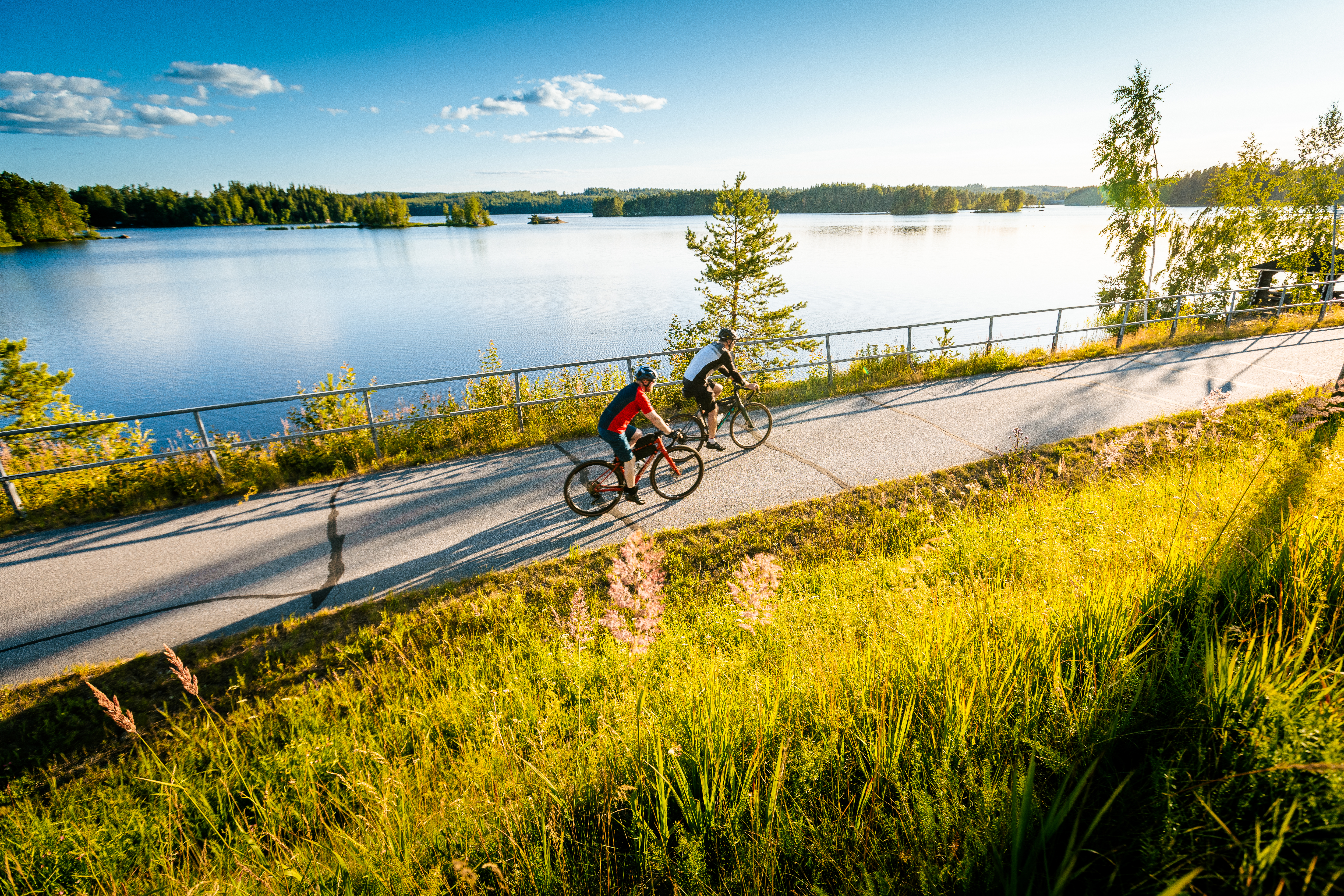 Cycling the Saimaa Archipelago Route. Photo credit goSaimaa