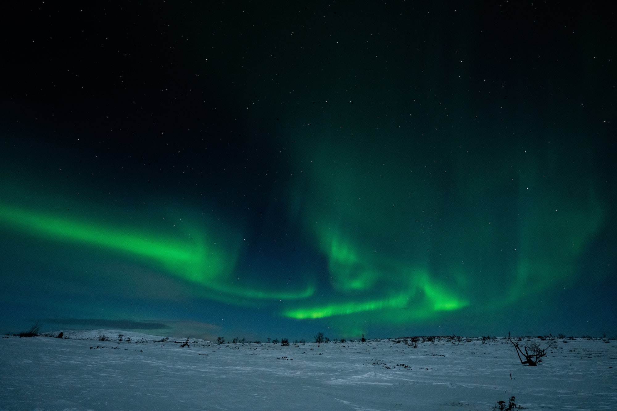 northern lights swedish lapland