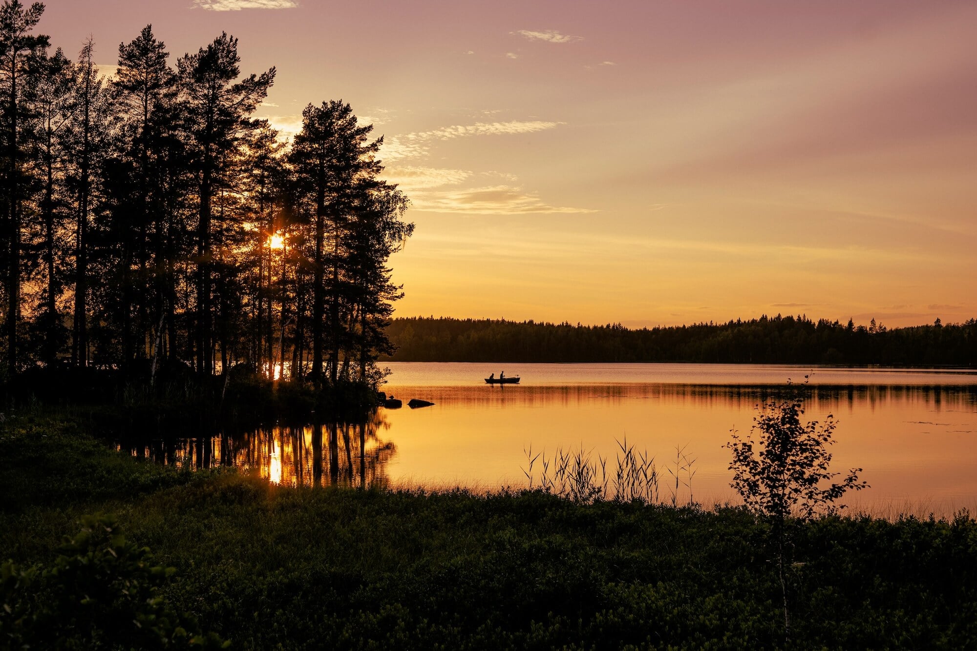 Schweden See Sonnenuntergang © Fredrik Posse / Unsplash