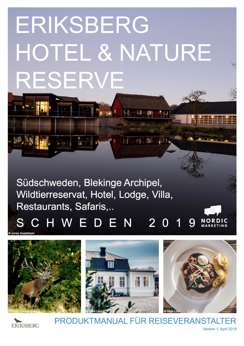 Eriksberg Hotel & Nature Reserve Produktmanual Cover