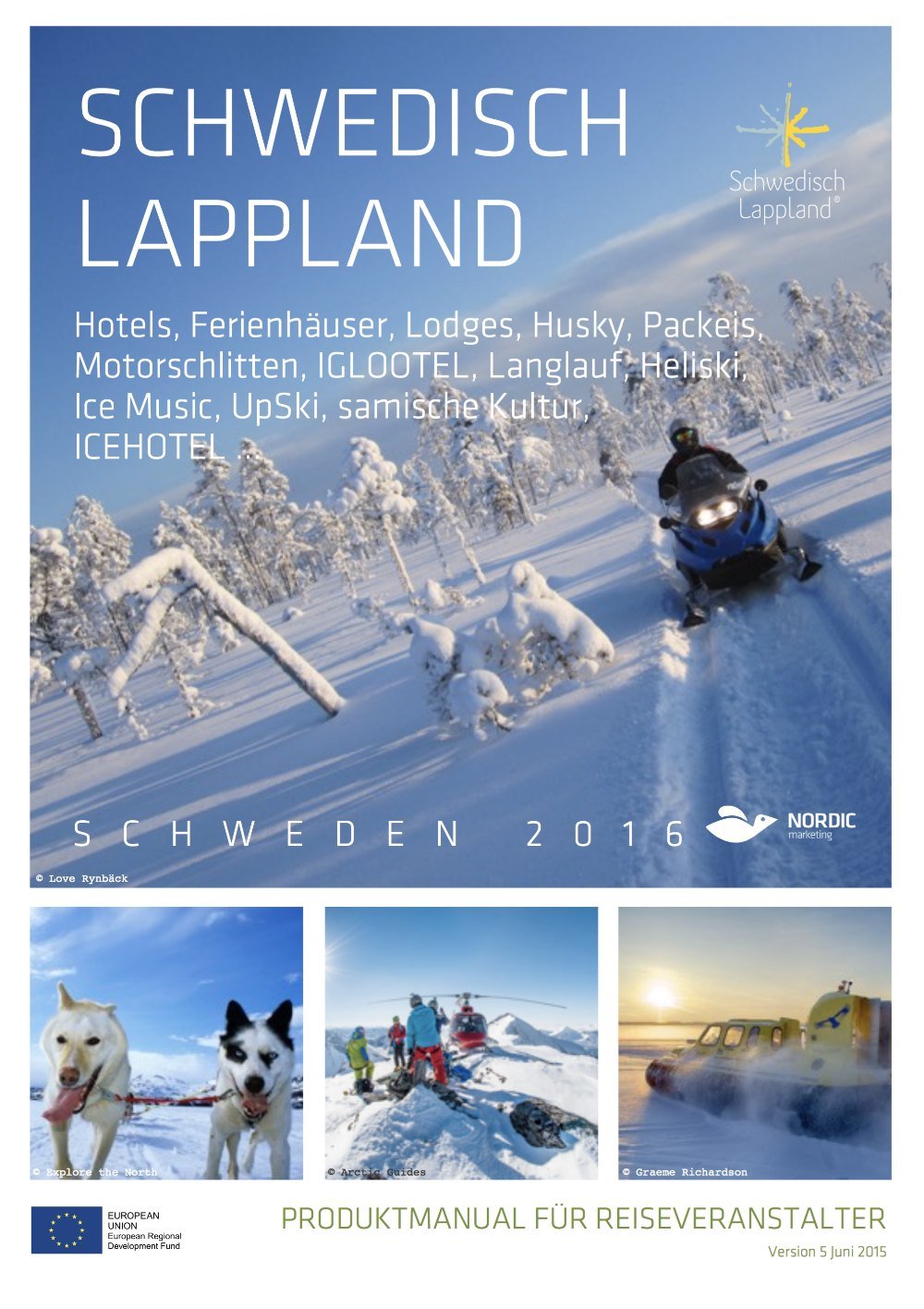 Schwedisch Lappland Winter Produktmanual Cover