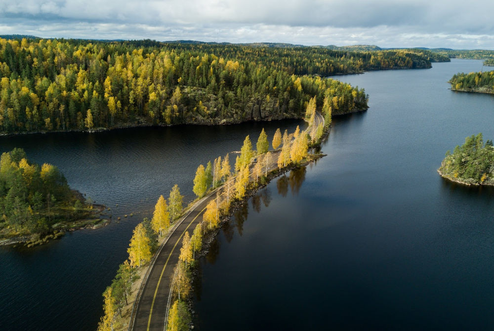 Visit Saimaa_aerial shot_autumn