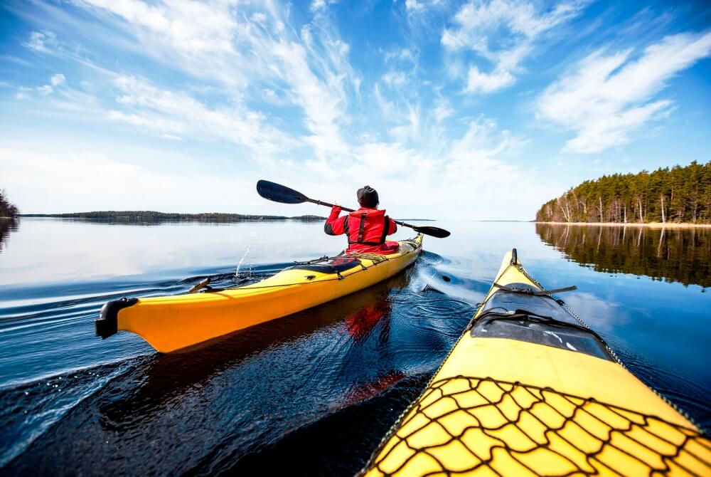 kajakfahren im Saimaa-Seengebiet